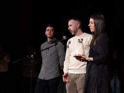 NaraíoMedia presentando Racamonde na gala X Chanfaina Lab