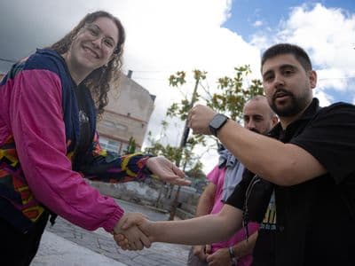 Ángela e Kevin na X Chanfaina Lab