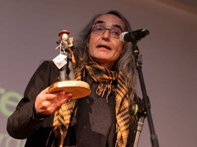 Alberte Pagán co premio