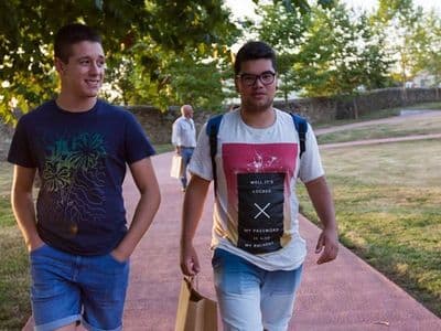 Bieito e Sebas no III Chanfaina lab