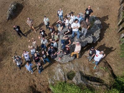 No Pico Ferreira a vista de dron