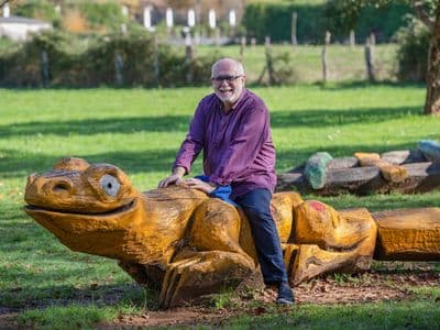 Fran Otero co seu animali