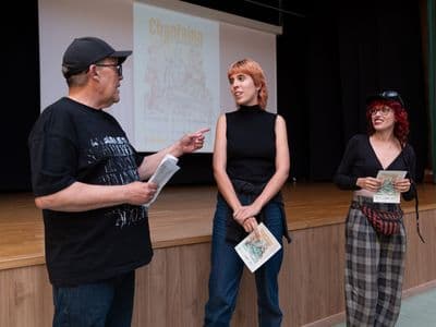 Gala e Rocío na Eira de cineastas