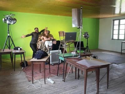 Set de gravación de Homilías neoliberais
