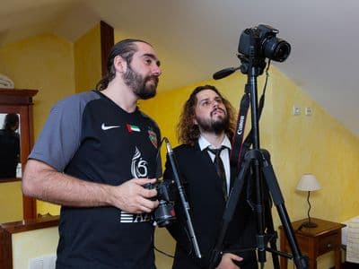 Javi Sega e Jesús Martínez en Curmáns