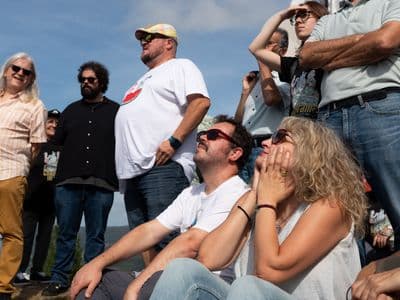 Pablo e cineastas no Pico de Ferreira