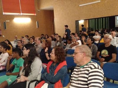 Proxección de Hamada de Eloy Dominguez