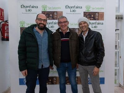 Secundino Garcia con Fran e Martiño
