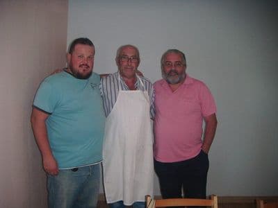 Tres Chanfaineiros . Fran, Abel e Antón