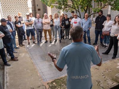 Recepción de cineastas polo alcalde do Concello de San Sadurniño