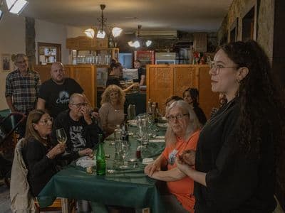 Ángela na despedida do X Chanfaina Lab