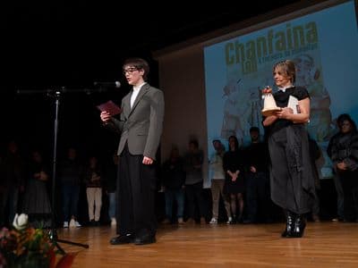 Anxo na gala da X Chanfaina Lab
