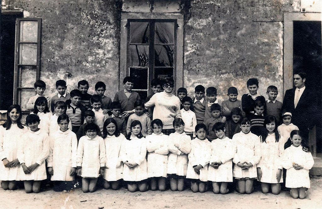 Imaxe do alumnado na escola da Seara.