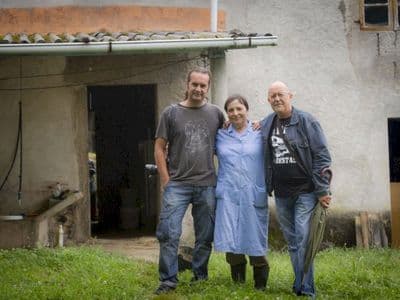 Gabriel con Cruz e Manolo