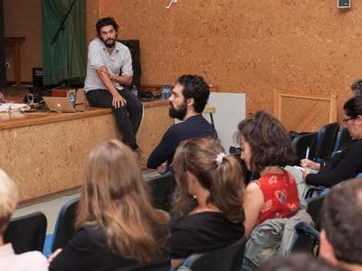 Oliver na Master Class do IV Chanfaina Lab