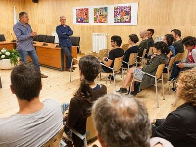 Saúdo do alcalde e o concelleiro de Cultura