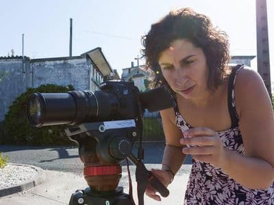 Sabela Pernas gravando